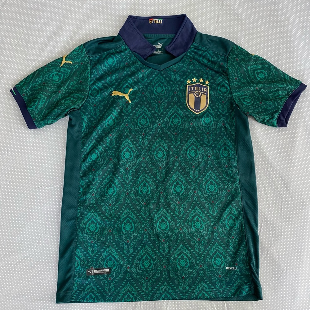 Italy Puma Green 3rd Jersey 2020-2021 Size M Rare #10 Mike